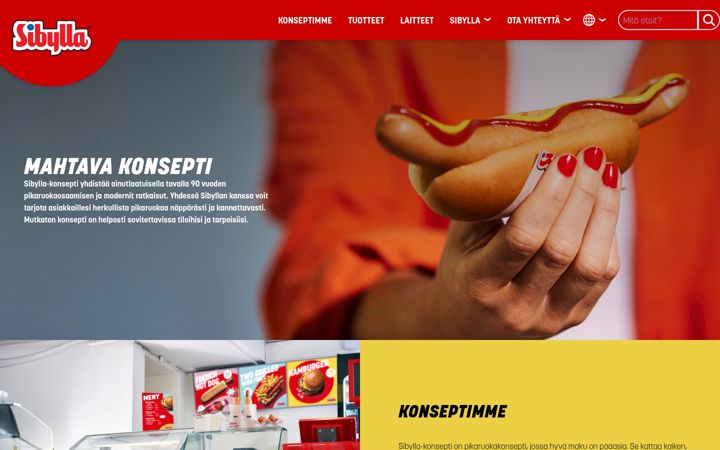 Skjermbilde av sibylla.fi