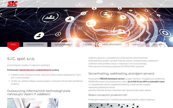 Screenshot of sic.cz