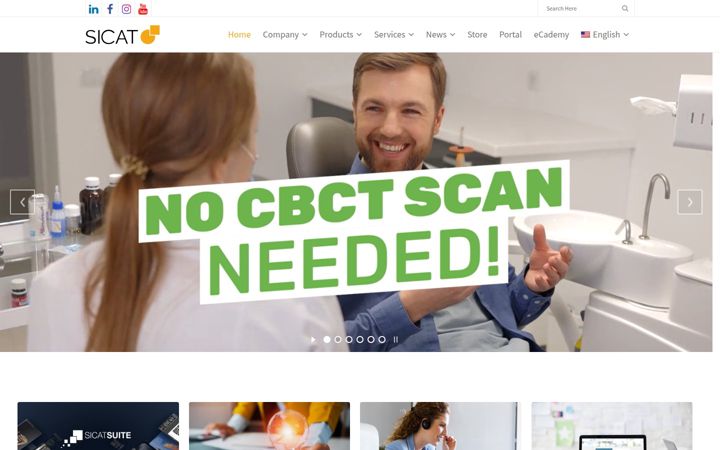 Screenshot of sicat.com