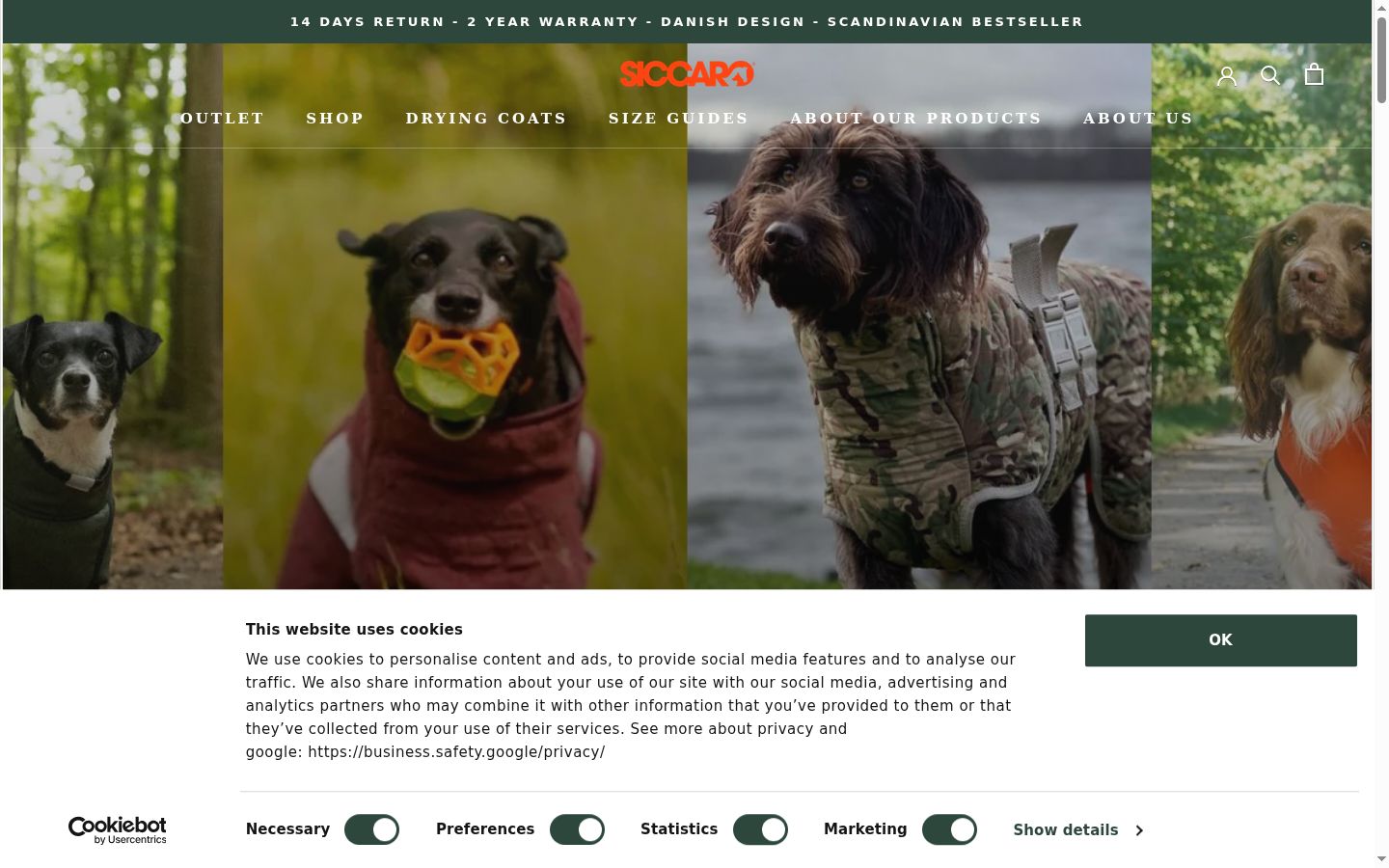 Screenshot des Einwilligungsbanners vor jeglicher Interaktion