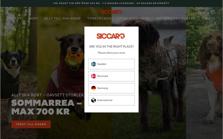 Zrzut ekranu siccaro.se
