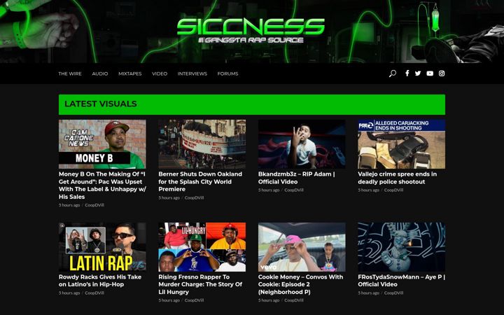 Screenshot di siccness.net