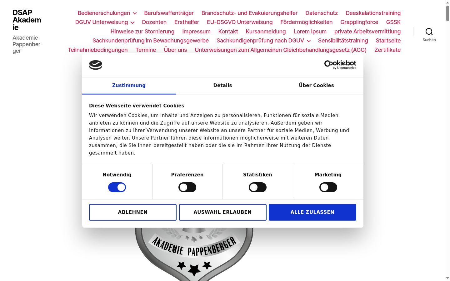 Snímka obrazovky banera súhlasu zobrazeného pred akoukoľvek interakciou