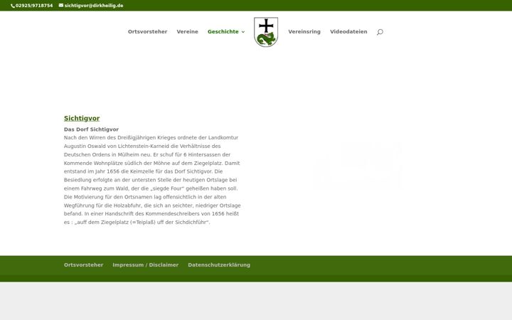 Screenshot of sichtigvor.de