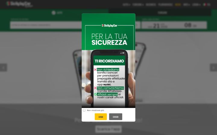 Screenshot of sicilybycar.it