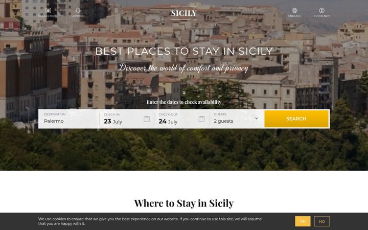 Screenshot of sicilyhotelsitaly.net