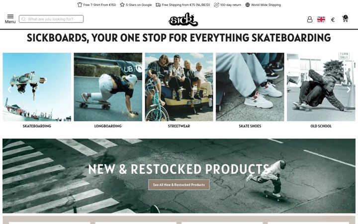 Screenshot of sickboards.nl