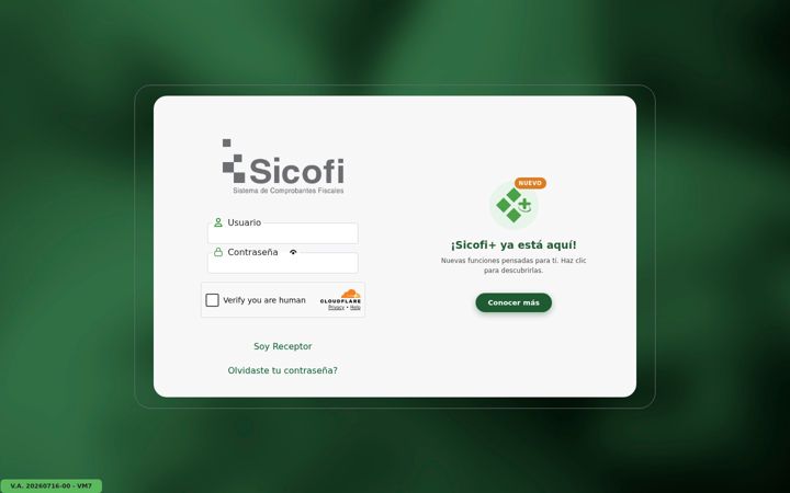 Screenshot ta' sicofi.com.mx