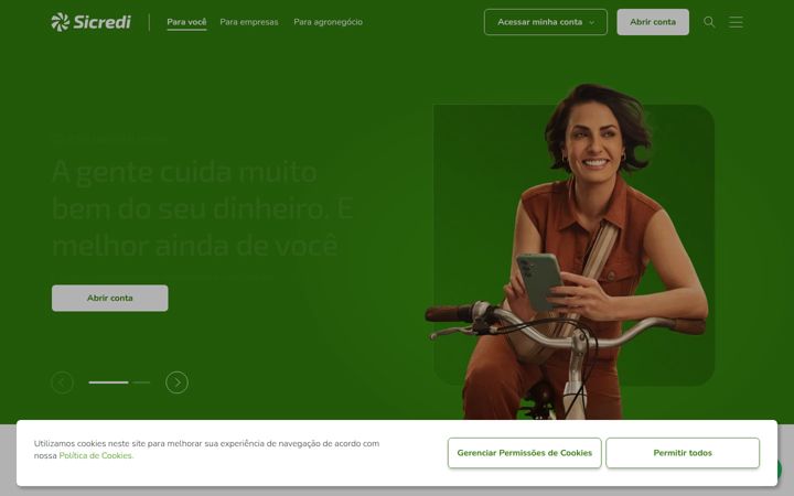 Screenshot ta' sicredi.com.br