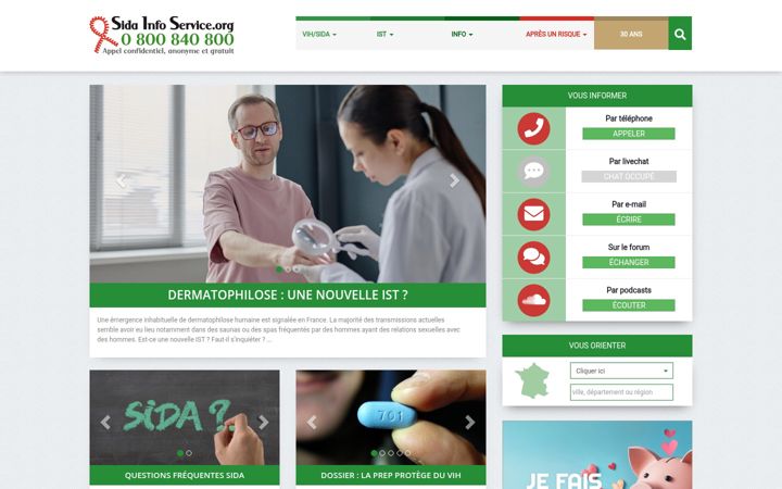 Screenshot of sida-info-service.org