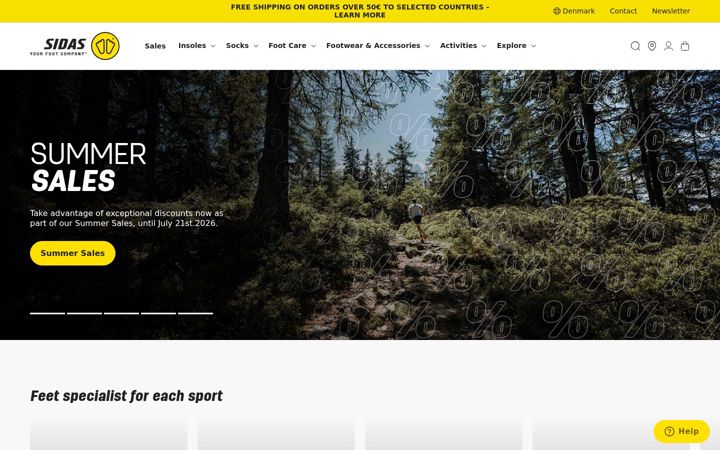 Screenshot of sidas.com