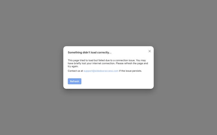 Screenshot von sidedooraccess.com