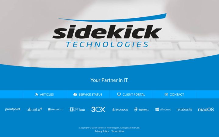 Екранна снимка на sidekicktech.com