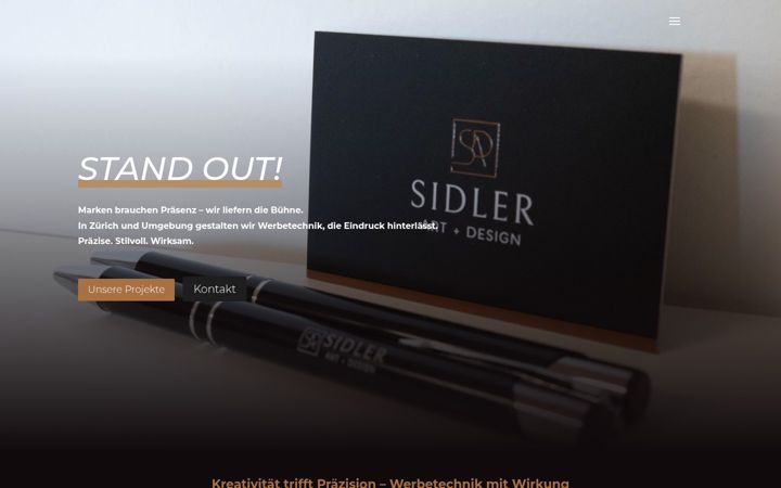 Screenshot of sidler-art.design