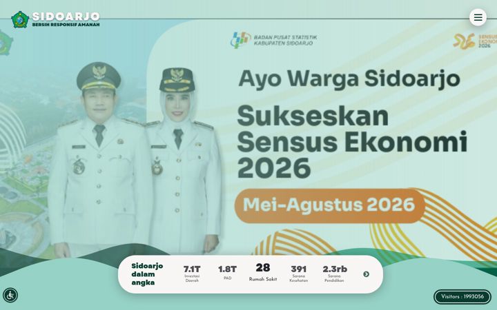 Screenshot of sidoarjokab.go.id