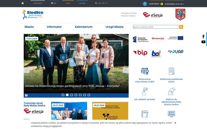 Screenshot of siedlce.pl