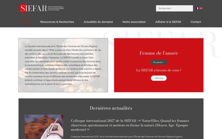 Screenshot of siefar.org