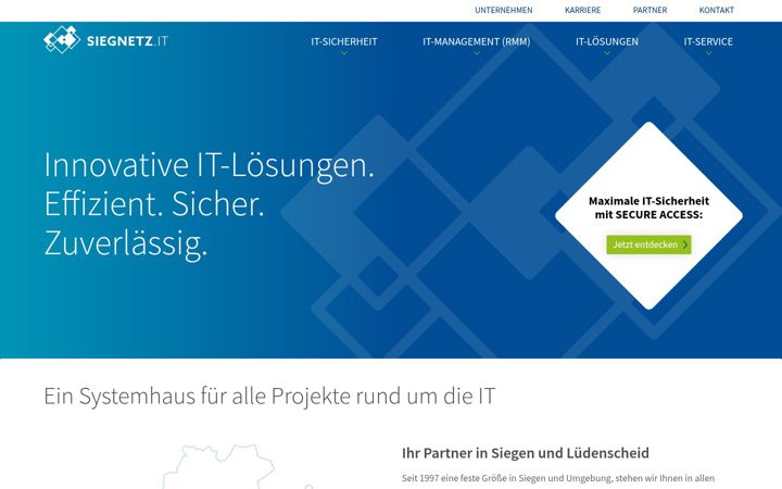 Screenshot of siegnetz.de