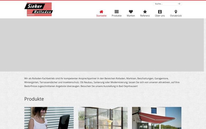 Screenshot of sieker-rolladen.de