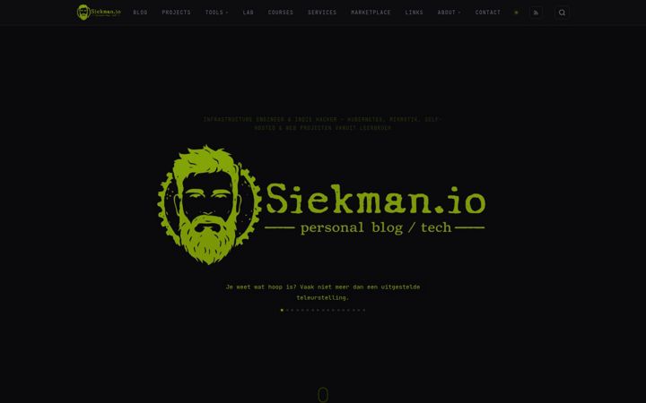 Screenshot ta' siekman.io