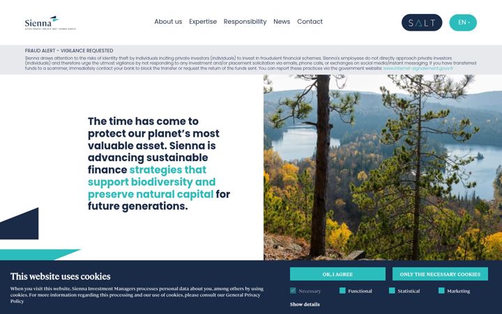Snimka zaslona za sienna-im.com