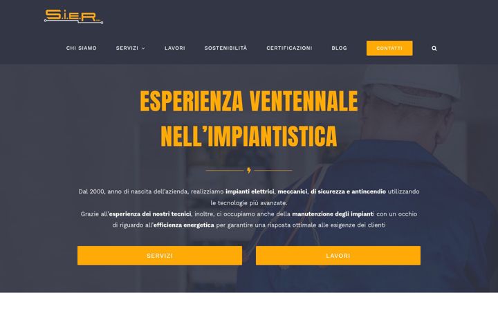 Skärmbild av sierimpianti.com