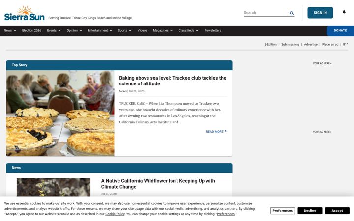 Screenshot of sierrasun.com