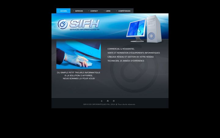 Screenshot von sifh.ca