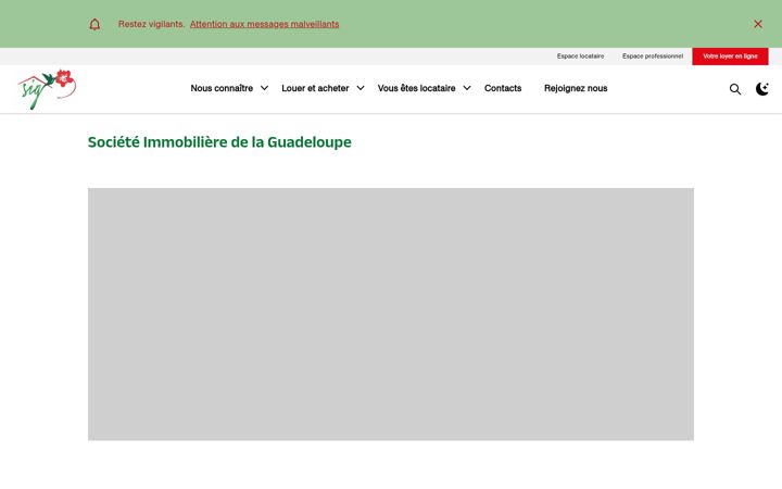 Screenshot of sig-guadeloupe.fr