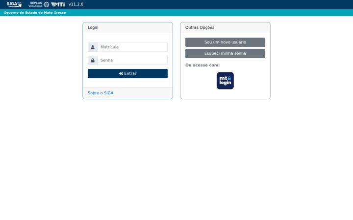 Screenshot of sigadoc.mt.gov.br