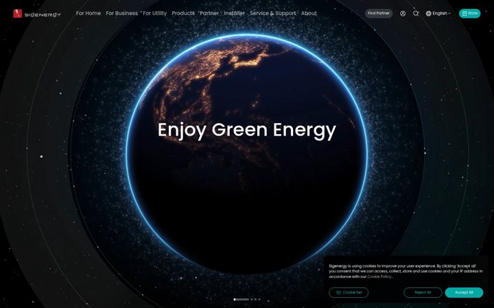 Screenshot of sigenergy.com