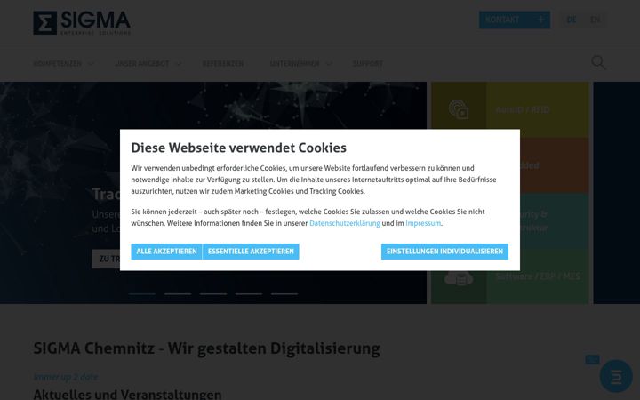 Screenshot of sigma-chemnitz.de