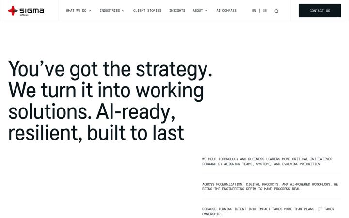 Screenshot of sigma.software