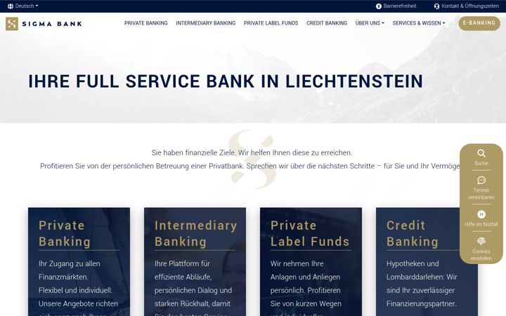 Screenshot of sigmabank.com