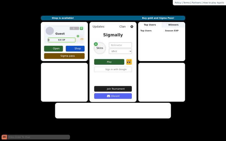 Screenshot of sigmally.com