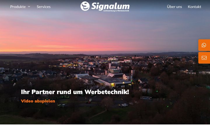 Screenshot of signalum.de