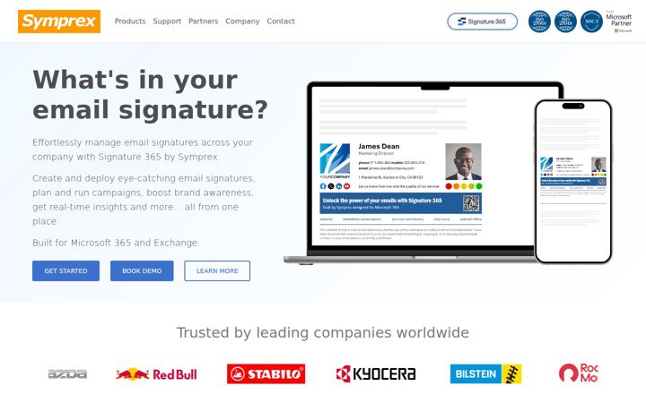 Screenshot of signature365.com
