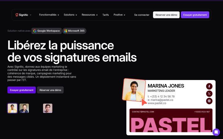 Screenshot of signitic.com