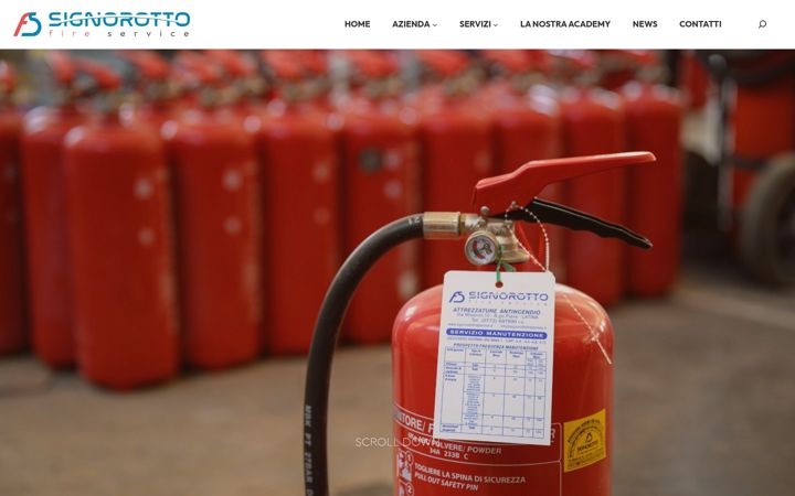 Screenshot of signorottofireservice.it