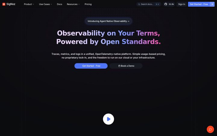 Zrzut ekranu signoz.io