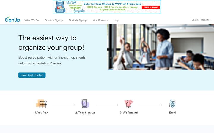Screenshot stránky signup.com