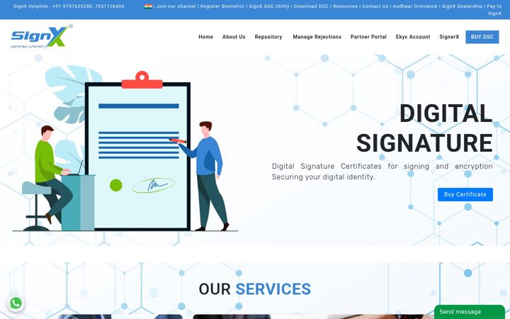 Screenshot of signxca.com
