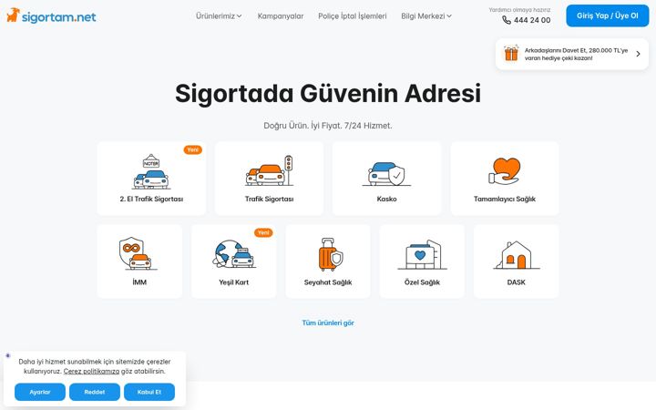 Screenshot of sigortam.net