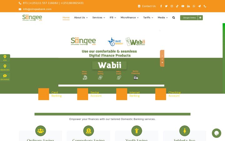 Screenshot of siinqeebank.com