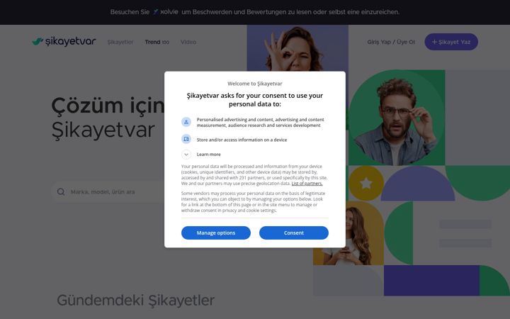 Screenshot di sikayetvar.com