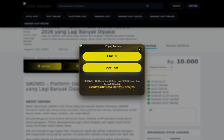 Screenshot of sikowdaman.com