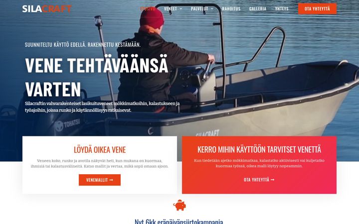 Ekrano kopija silacraft.fi