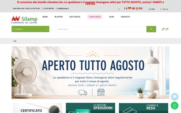 Screenshot of silamp.it