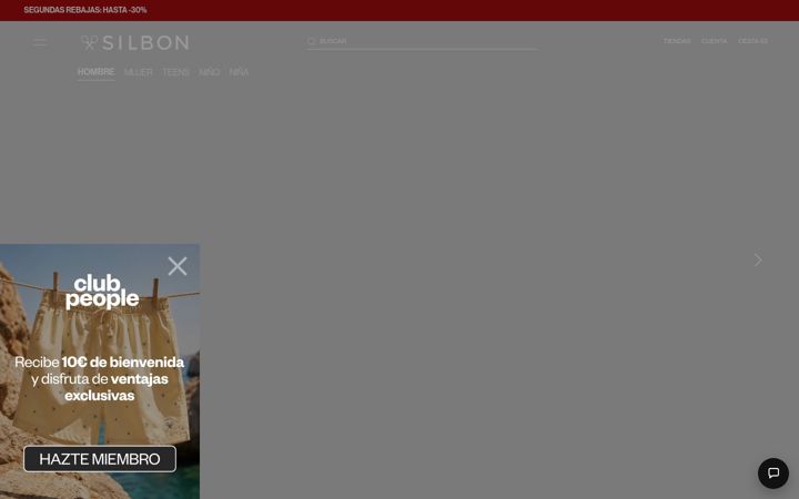 Screenshot of silbonshop.com