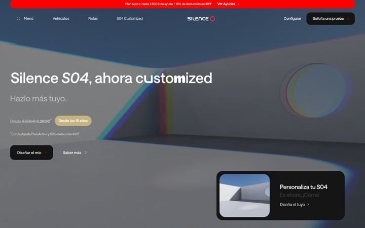 Screenshot of silence.eco
